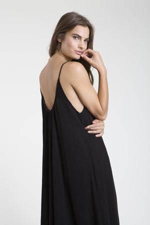 9seed - Tulum Cover- up Dress - schwarz