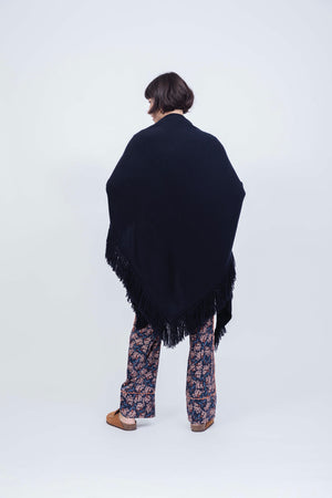 Choice by Réjane Rosenberger Cashmere Poncho navy
