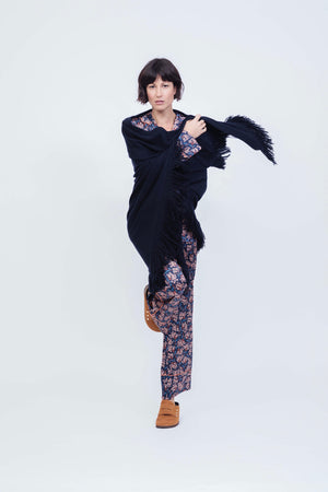 Choice by Réjane Rosenberger Cashmere Poncho navy