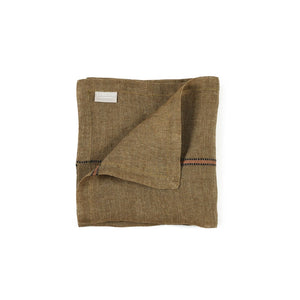 LEINEN napkins "MARIE" 42x42 bronze stripe