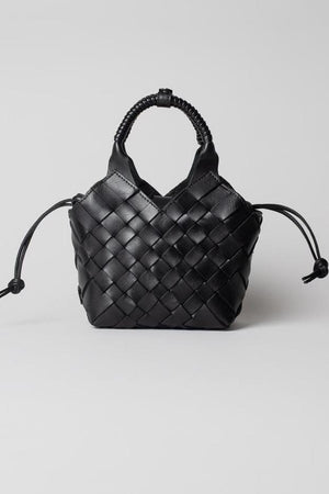CALAJADE Leather shopper "MISU" MINI - black
