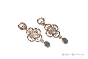 Creolen "Grace-Stone" - Réjane Rosenberger Design