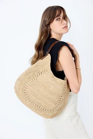 IBELIV "MEVA" Schultertasche natural