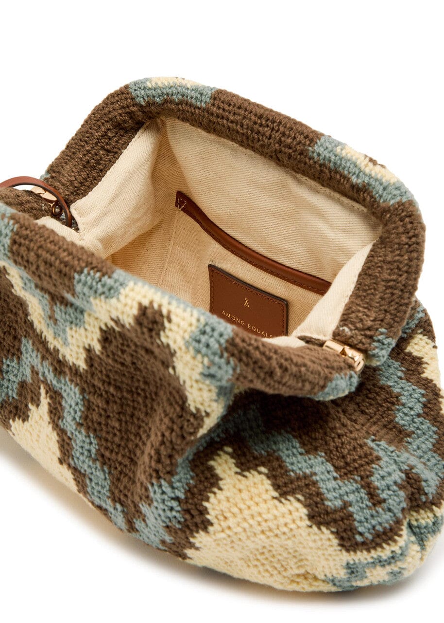 AMONG EQUALS Clutch sand/rose/white