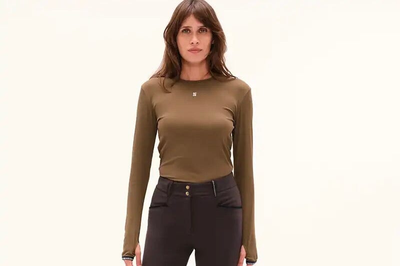 DADA Technical Langarm T-Shirt "Kira" green bronze