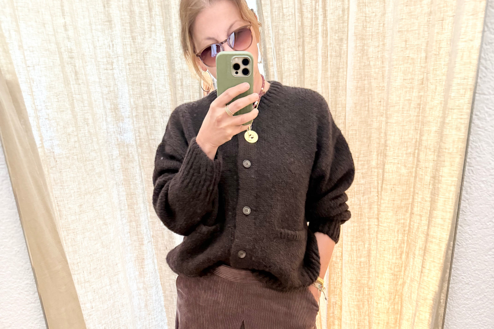 KNIT TED Kuschel Strickjacke "BILLY" chocolat