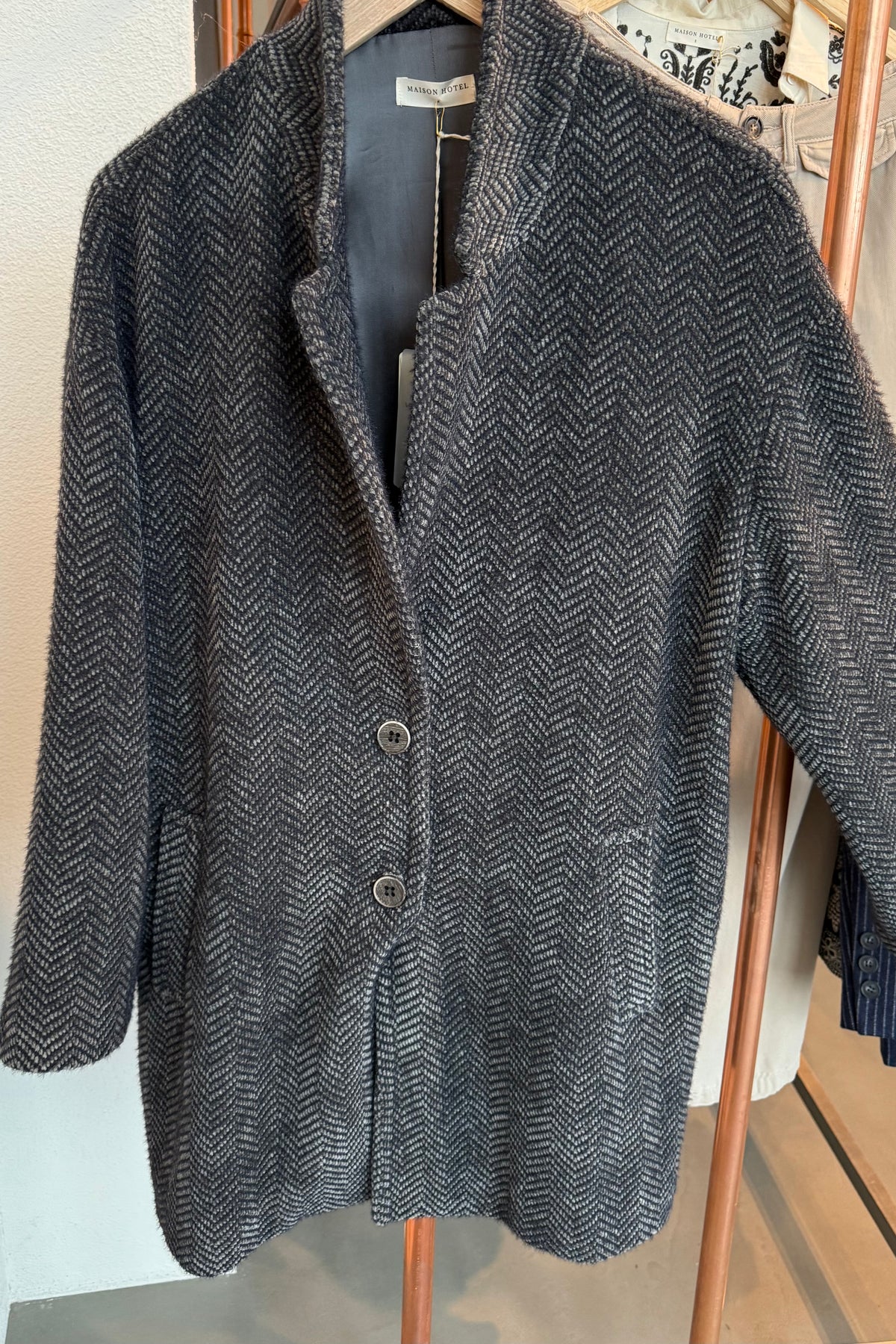 MAISON HOTEL Kurzmantel "MARCEAU" antra twist