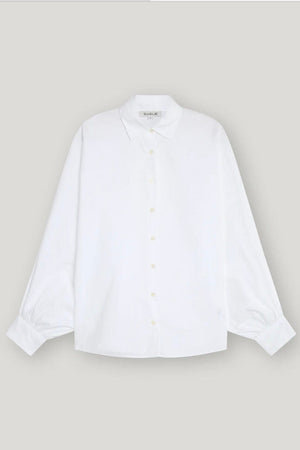 SOSUE Baumwollbluse "Antonia" slim weiss