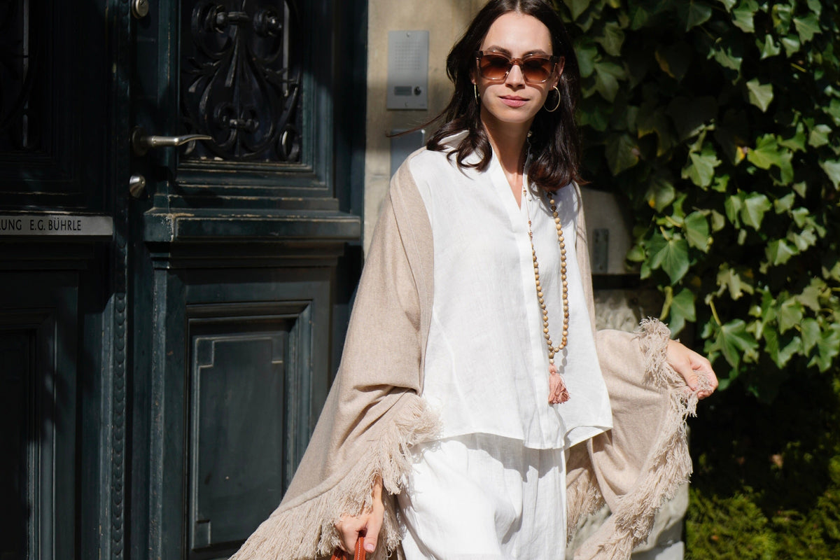 FFC Leinenhemd "11420" off-white oder sand (C)