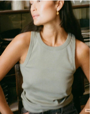 RABENS SALONER  Baumwolltop "NELLE" olive