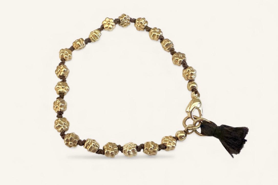 REJANE ROSENBERGER DESIGN Silberarmband "Fleur" geknüpft