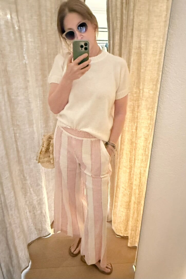 VIA MASINI leather joggers black