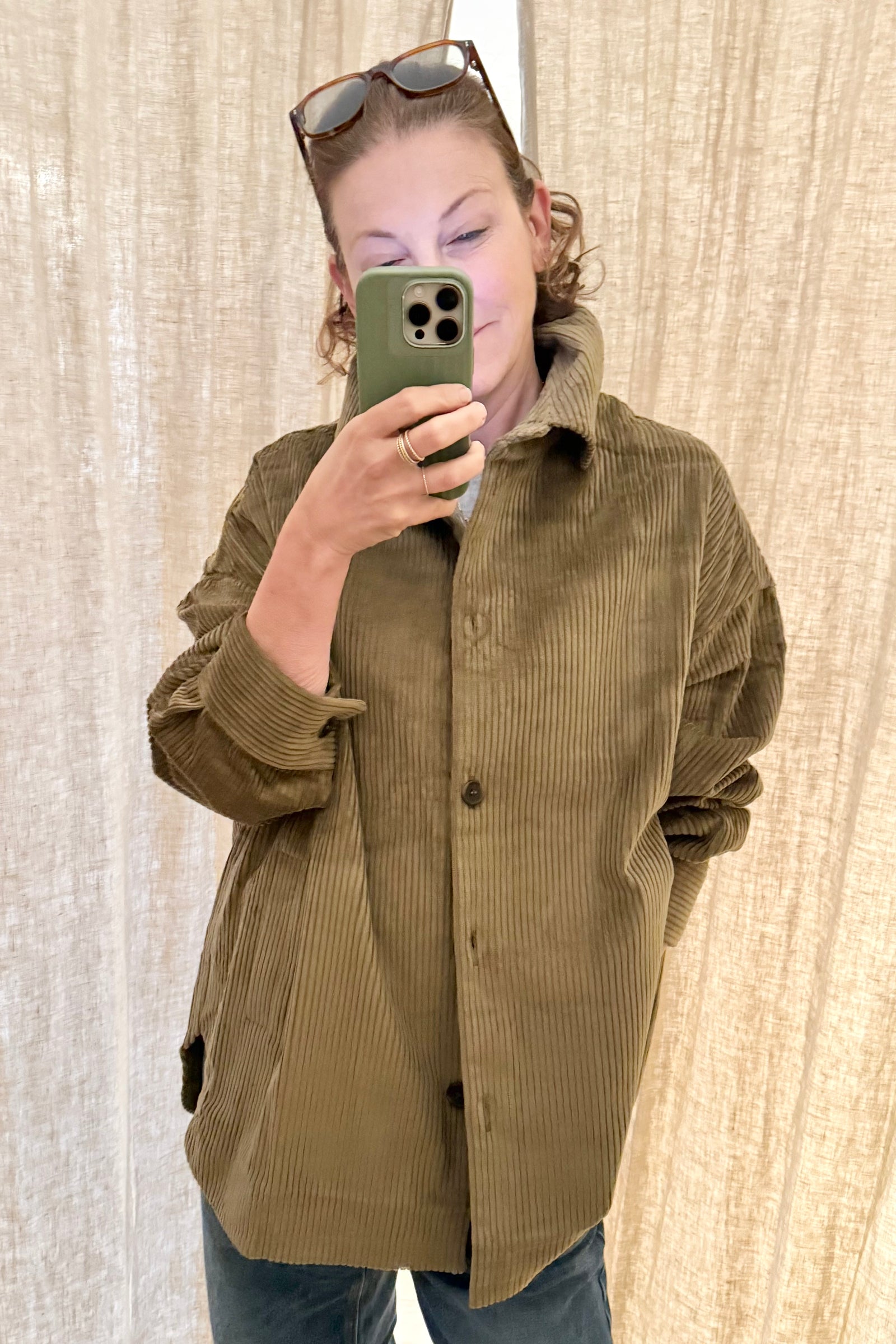 SOSUE Cordjacke oliv khaki