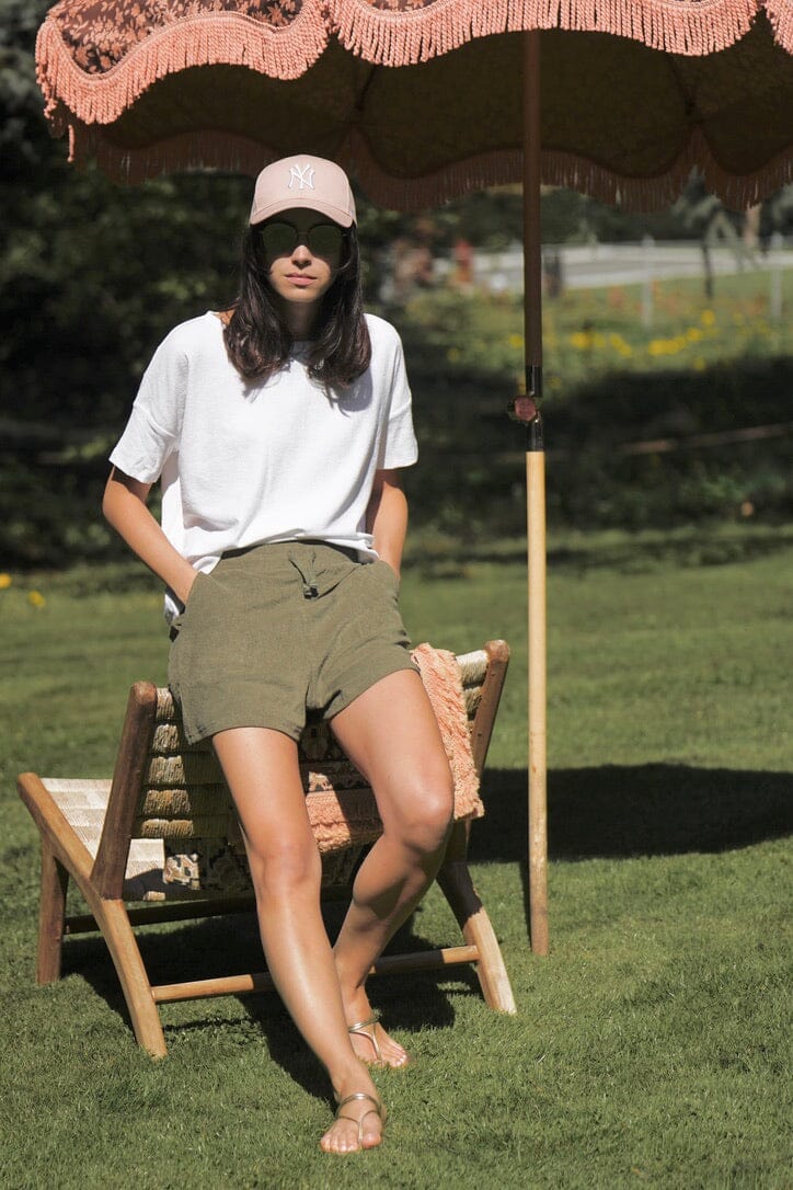 Choice by Réjane Rosenberger Frottee Shorts "Josephine" olive