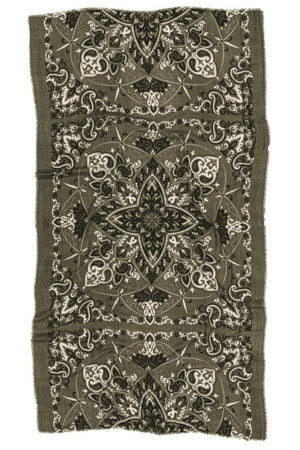 MAISON LECOMTE FLAMANT Wool/Cashmere "Cape" large khaki