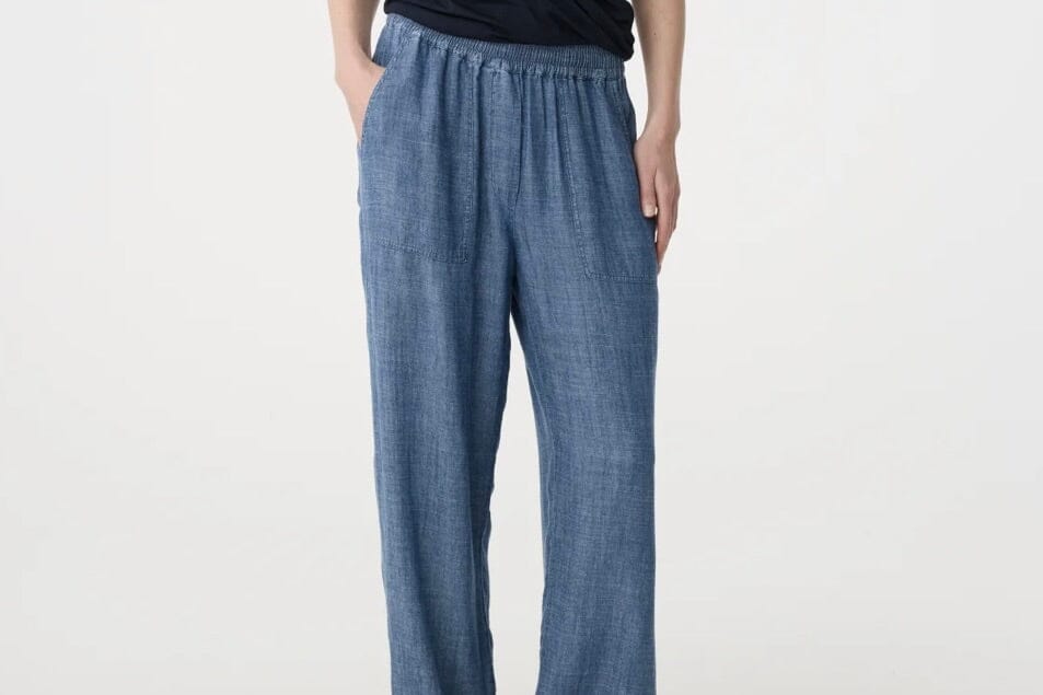 KNIT TED Leinenblendhose  "CAMMIE" denim light