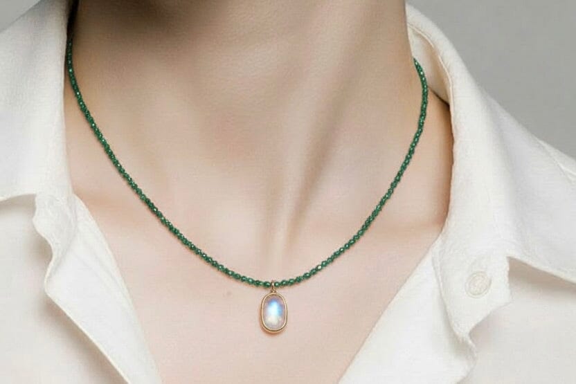 REJANE ROSENBERGER DESIGN Türkiskette "Moon"