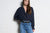 MAISON HOTEL Viscosebluse "CELESTE" nocturne blue