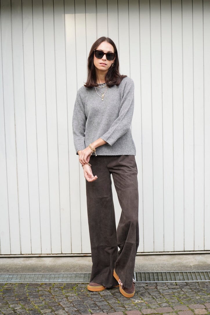 Choice by Réjane Rosenberger Cashmere Blend Pullover "FITTED" antracite