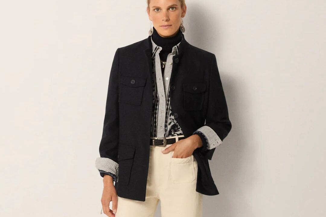 MAISON HOTEL Woolmix Blazer "LUCIEN" night marine