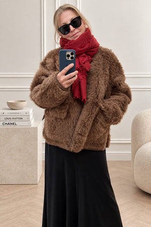 Choice by Réjane Rosenberger cashmere scarf antra (MS-222)
