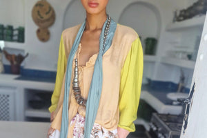 CLARAMONTE Viscosebluse "ROMY" lemon
