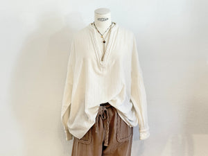 NOTSHY Baumwollbluse "CLOVIS" off-white