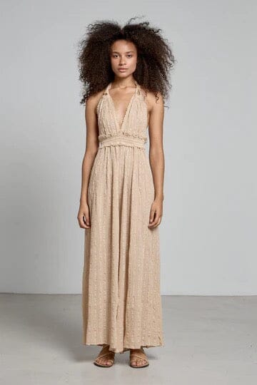 CHRISTIAN ZEN Baumwolljumpsuite "FILIPPA" maxi powder