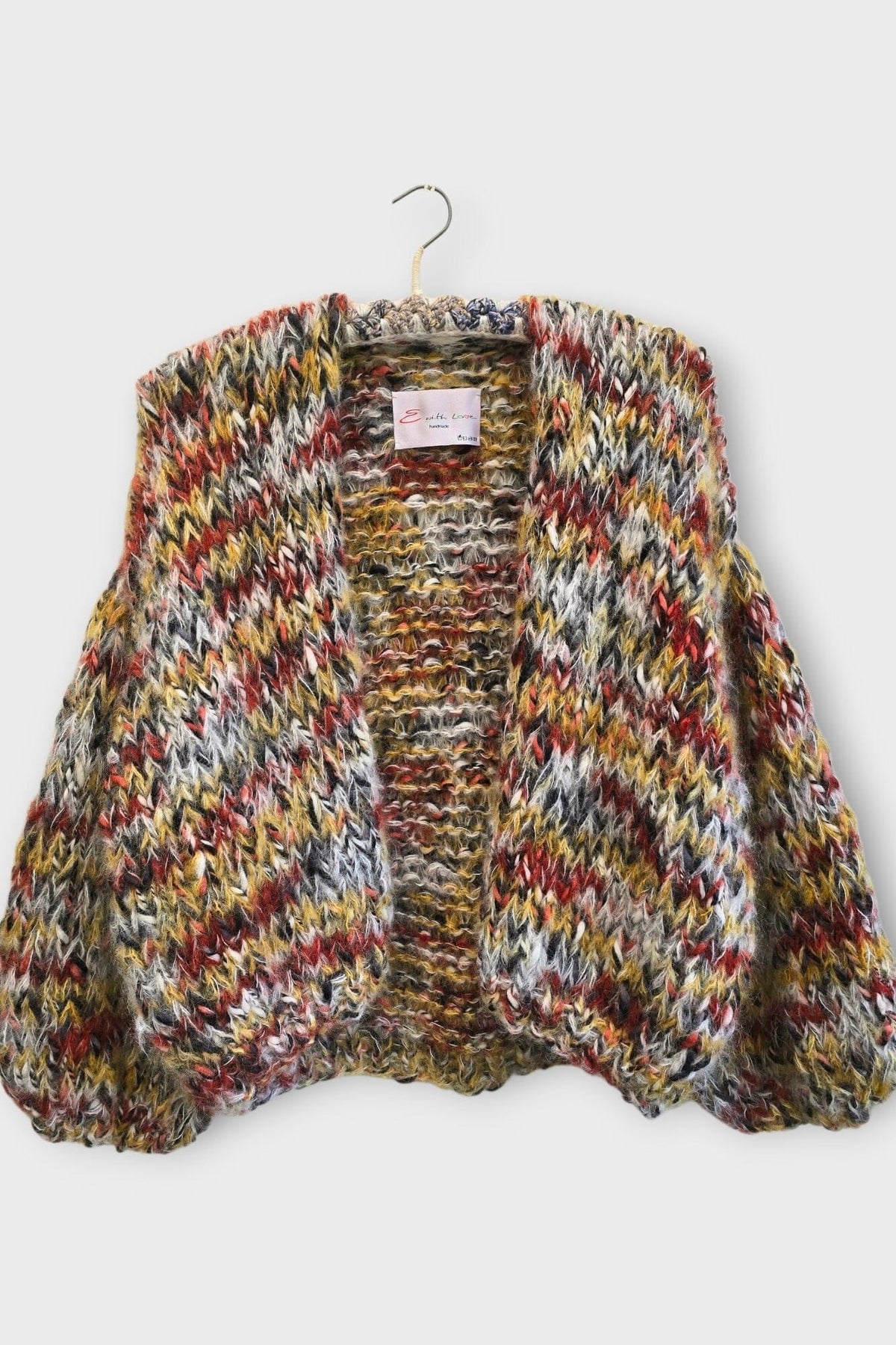 E WITH LOVE Handknit Jacke "JUNO" mix color