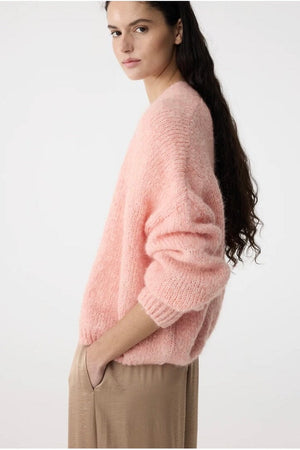 KNIT TED cuddly cardigan "BECKY" cream