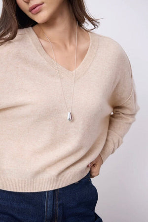 NOTSHY cashmere sweater "TINI" beige chiné