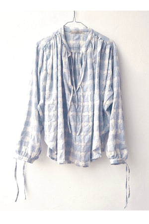 CLARAMONTE cotton blouse "Nina" patch black