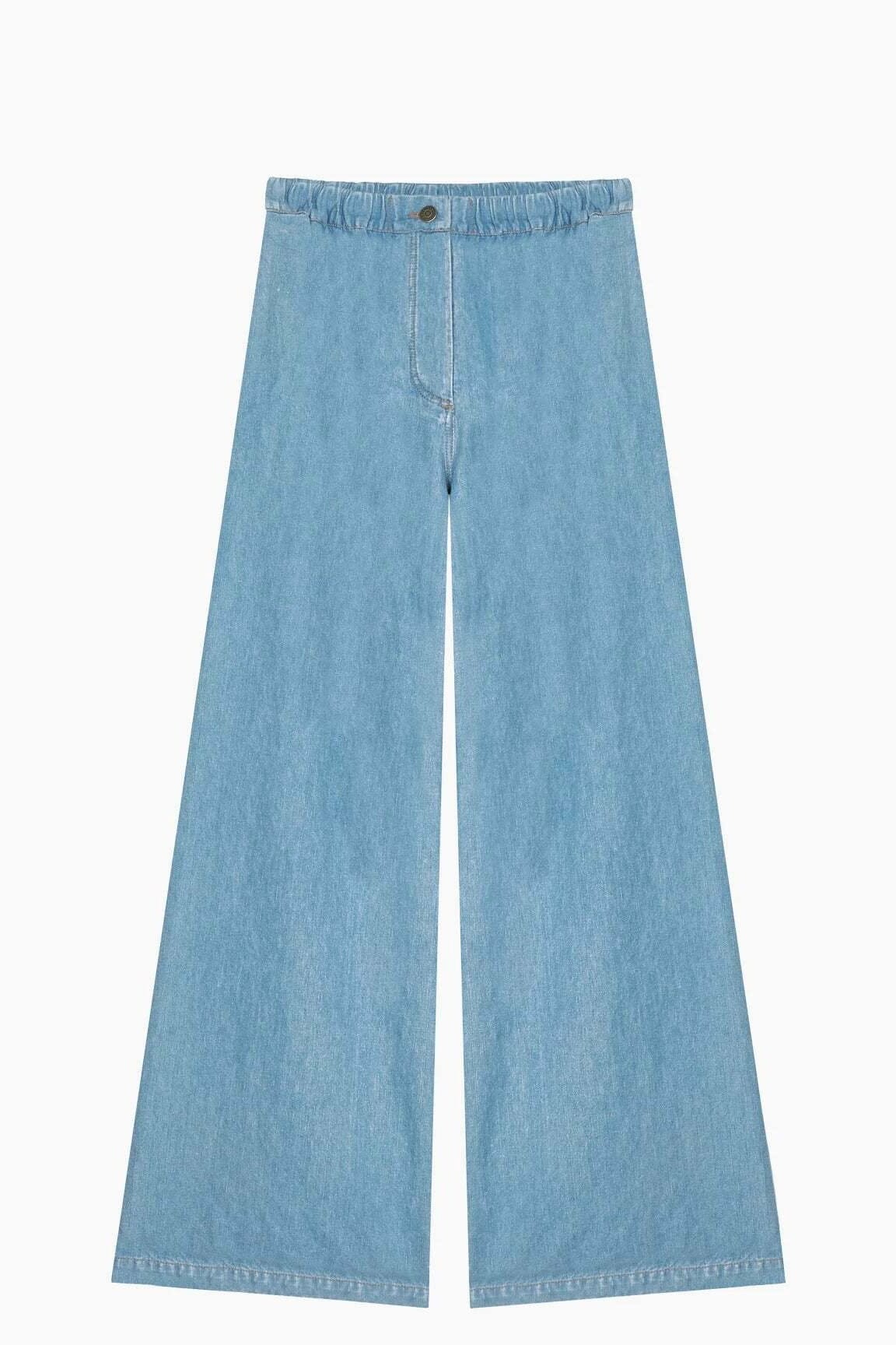 MASSCOB Cotton/Leinen Hosen/Jeans light blue