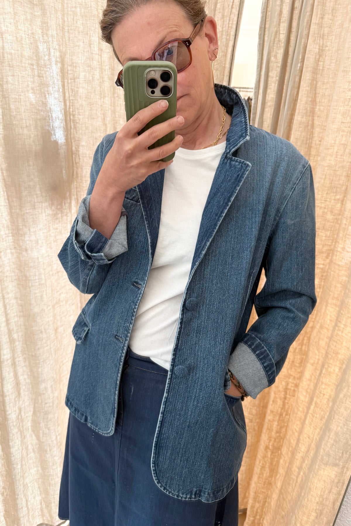 HAPPY HOUSE oversized blazer "Cord" beige vintage