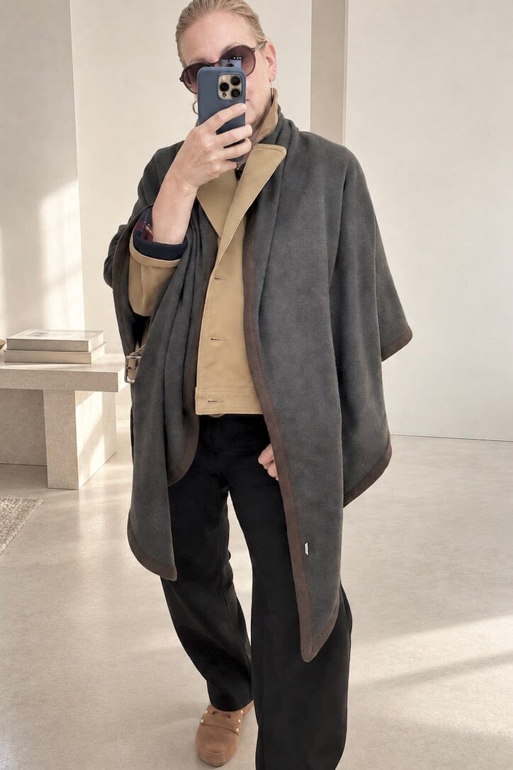 Choice by Réjane Rosenberger Cashmere Poncho ohne Fransen antra