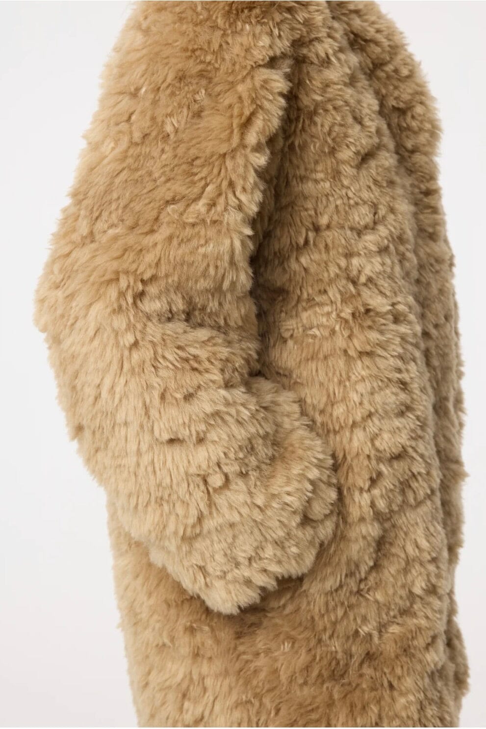 KNIT TED Fakefur Jacke "AKI" hazel