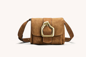 CALAJADE Ledertasche "NAMI" camel suede (Kopie)