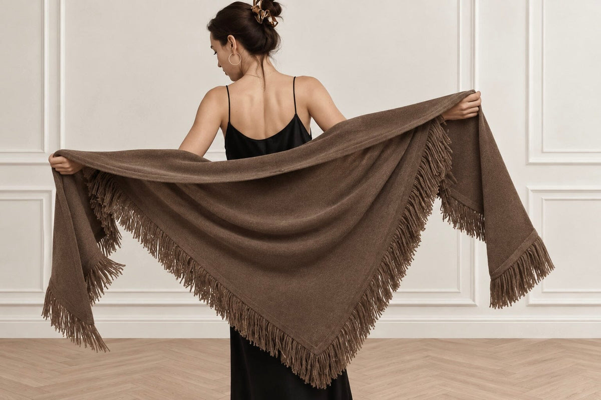 Choice by Réjane Rosenberger Cashmere Poncho navy