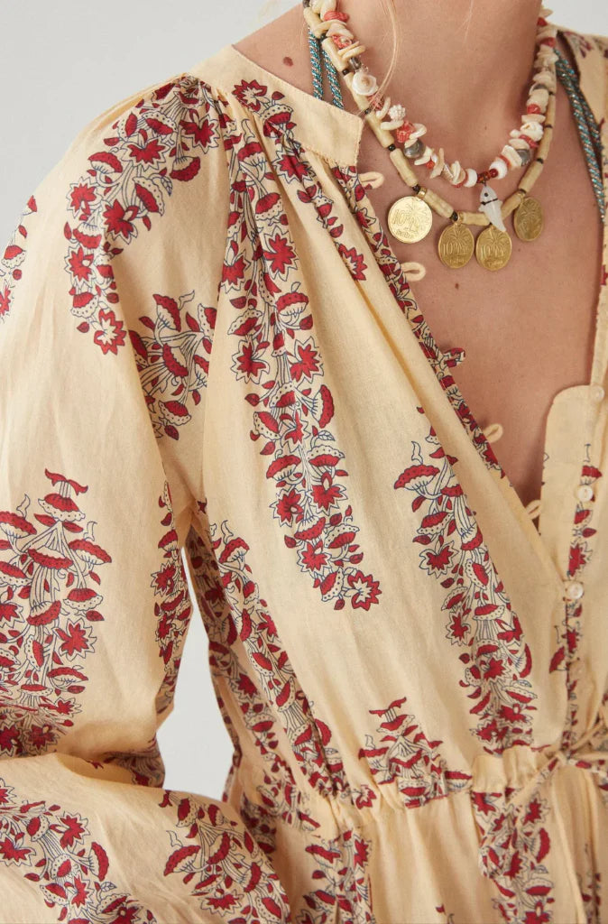 MAISON HOTEL Baumwollkleid "CALISTA" nectarine (C)