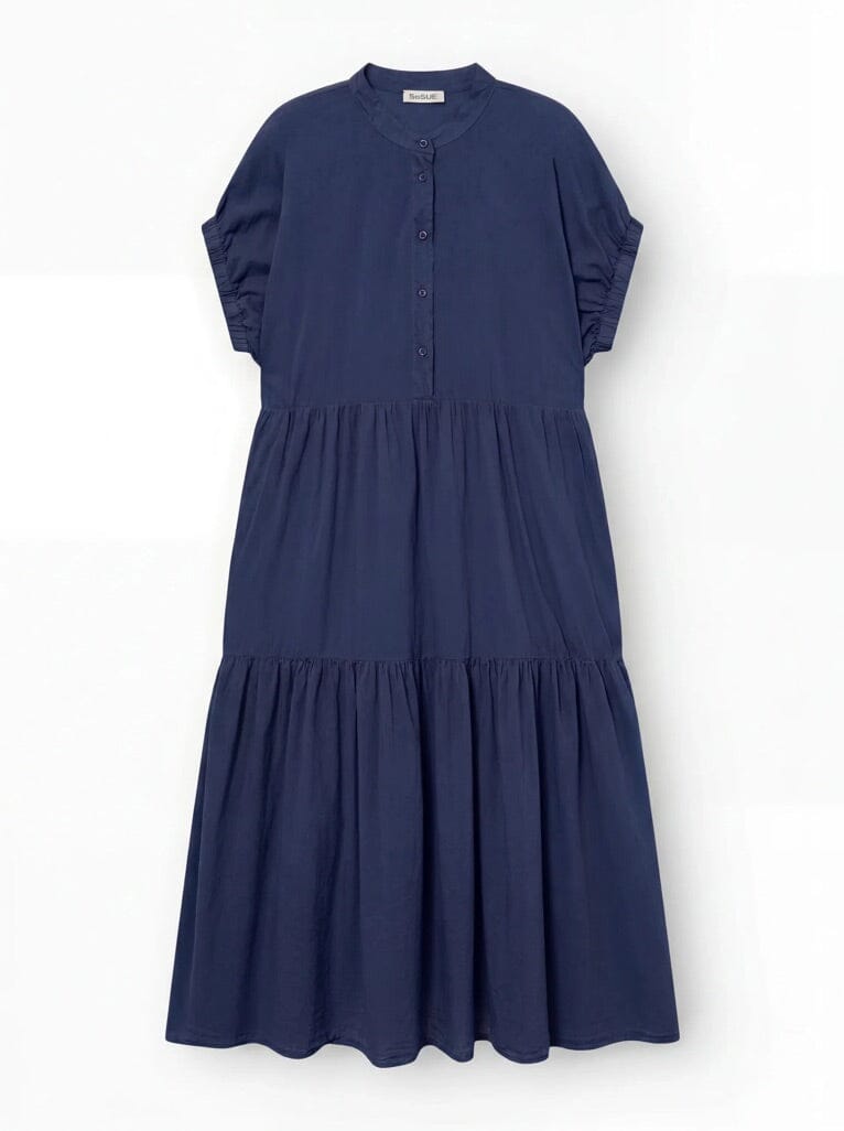 SOSUE Baumwollkleid "COWBOY" navy