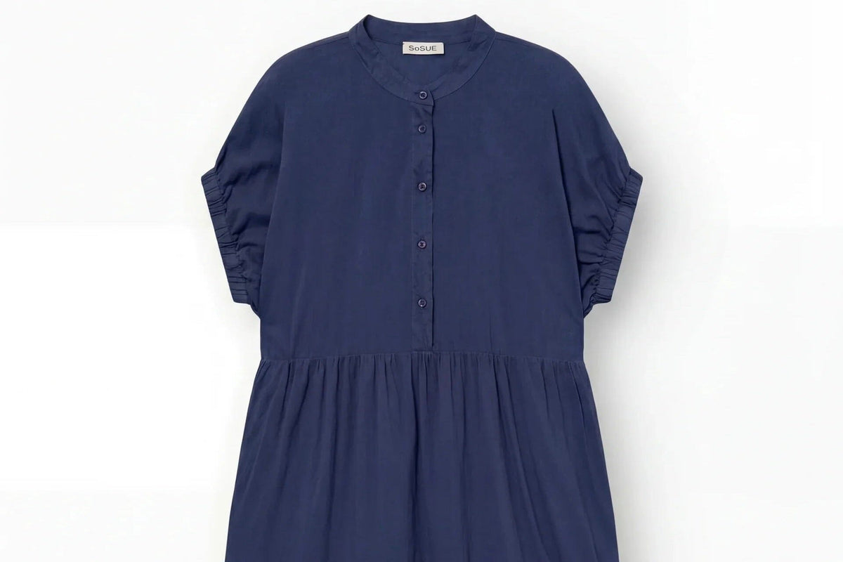 SOSUE Baumwollkleid "COWBOY" navy