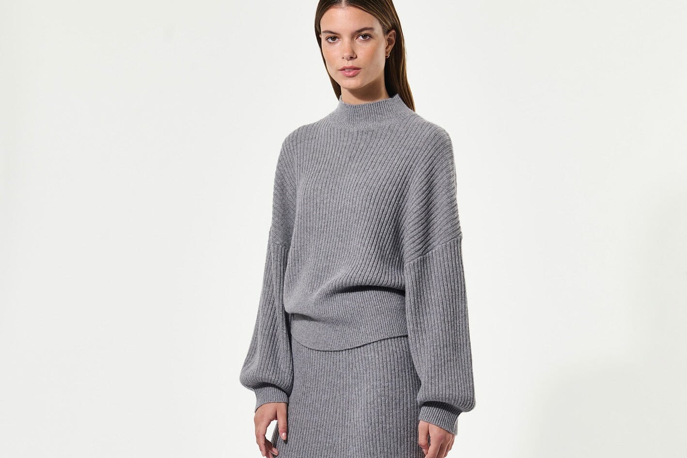 DEA KUDIBAL Strickpullover "SIADEA" grau mélange