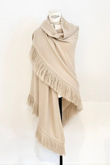 Choice by Réjane Rosenberger Cashmere Poncho oatmeal