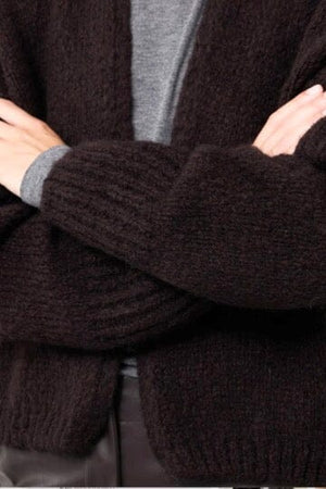 KNIT TED Kuschel Strickjacke "BECKY" chocolat