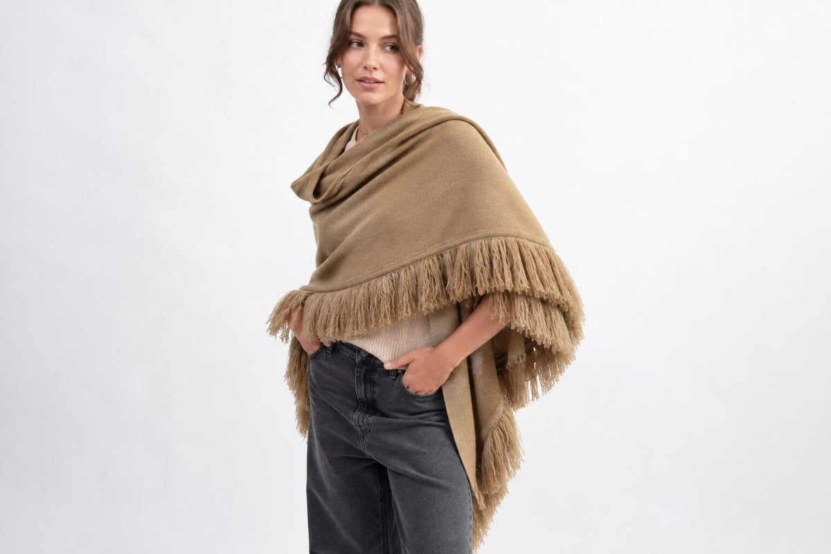 Choice by Réjane Rosenberger Cashmere Poncho grey