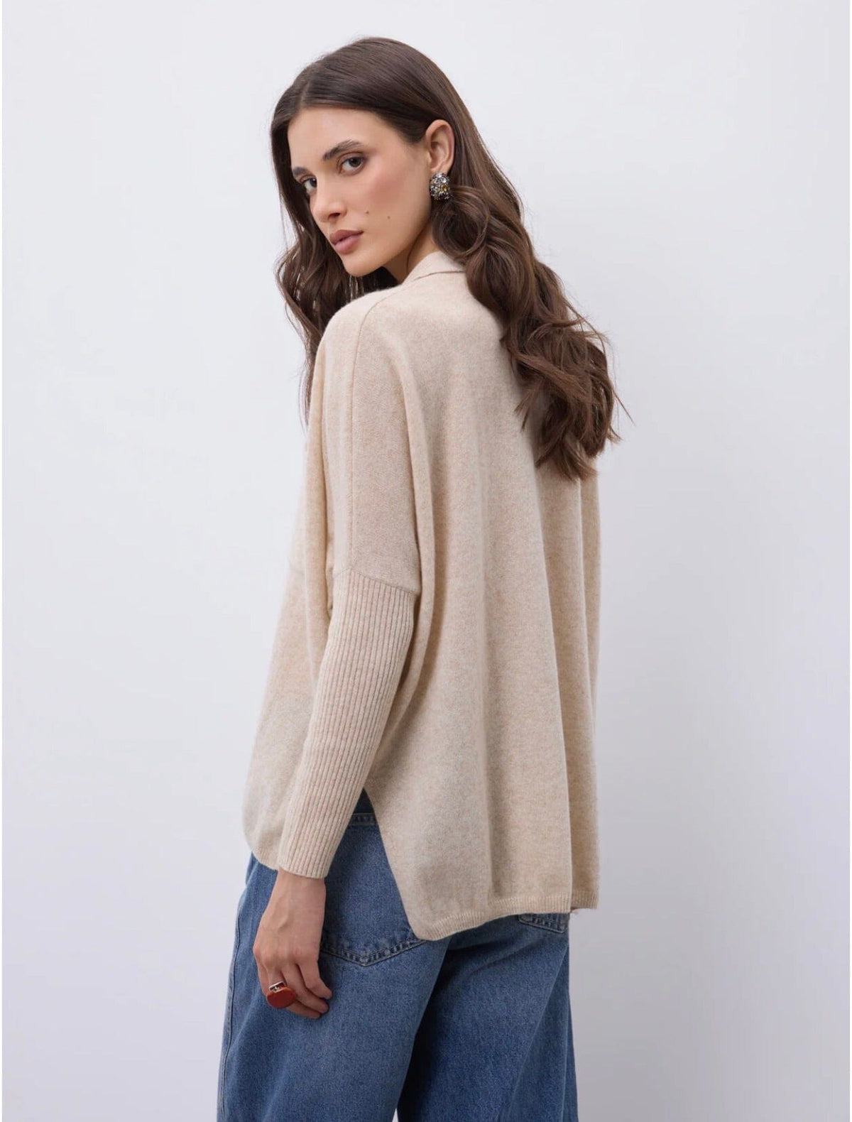 NOTSHY cashmere sweater "TINI" beige chiné