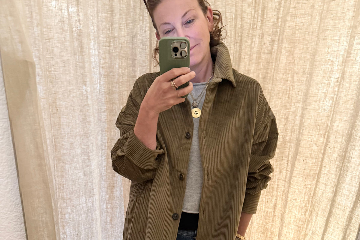 SOSUE Cordjacke oliv khaki