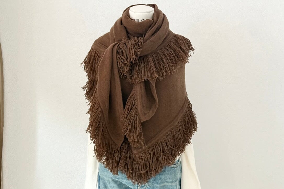 Choice by Réjane Rosenberger Cashmere Poncho navy