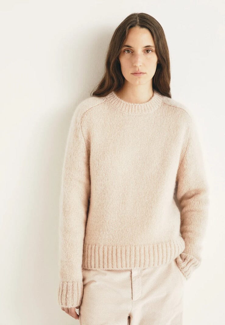 MASSCOB Woolmix Sweater "LAFFON" chiné nude