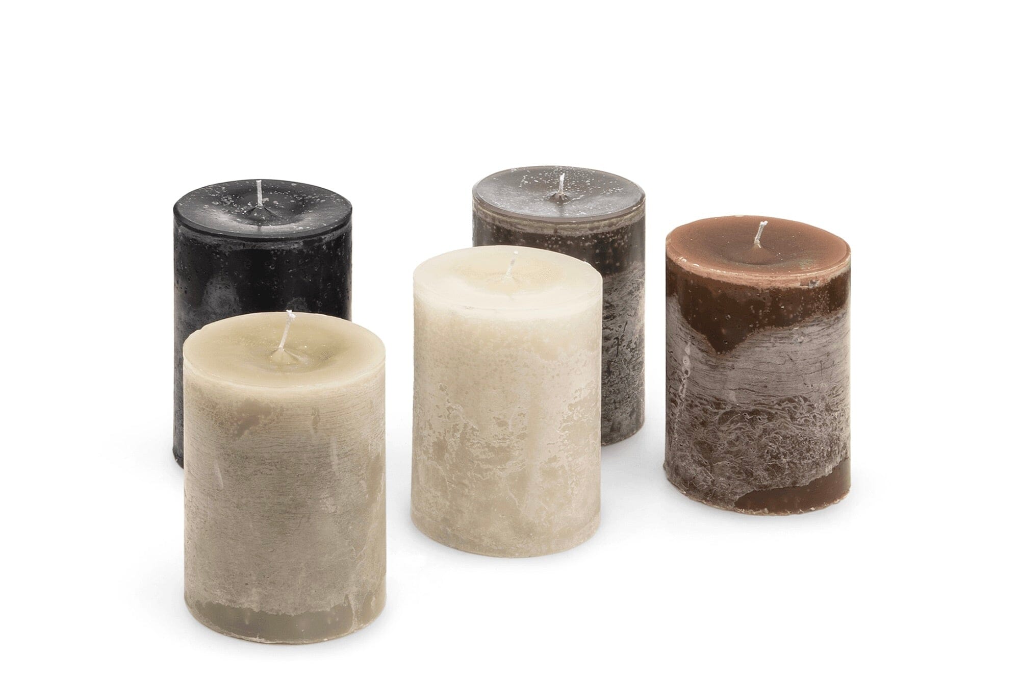 Gommaire SMALL Hurricane glass "Daniel" smoky brown